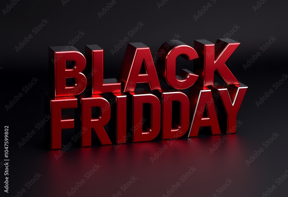 Obraz premium Label Black Friday Neon in 3d render