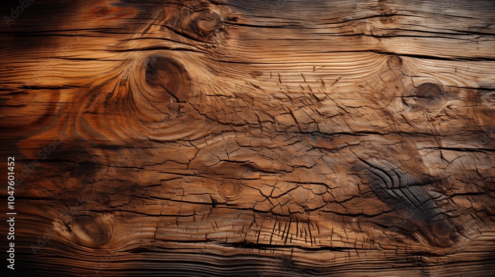Naklejka premium Detailed top view of wooden grain texture, ideal for adding natural or rustic charm to displays.