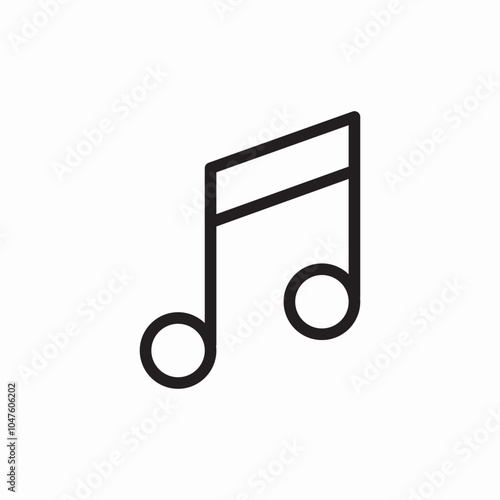 music note icon sign vector
