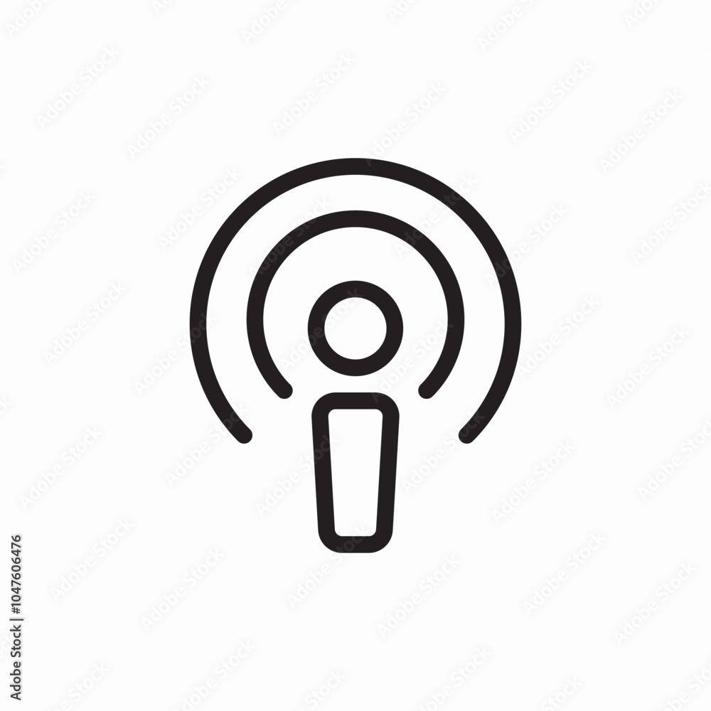 podcast channel icon sign vector podcast channel icon sign vector