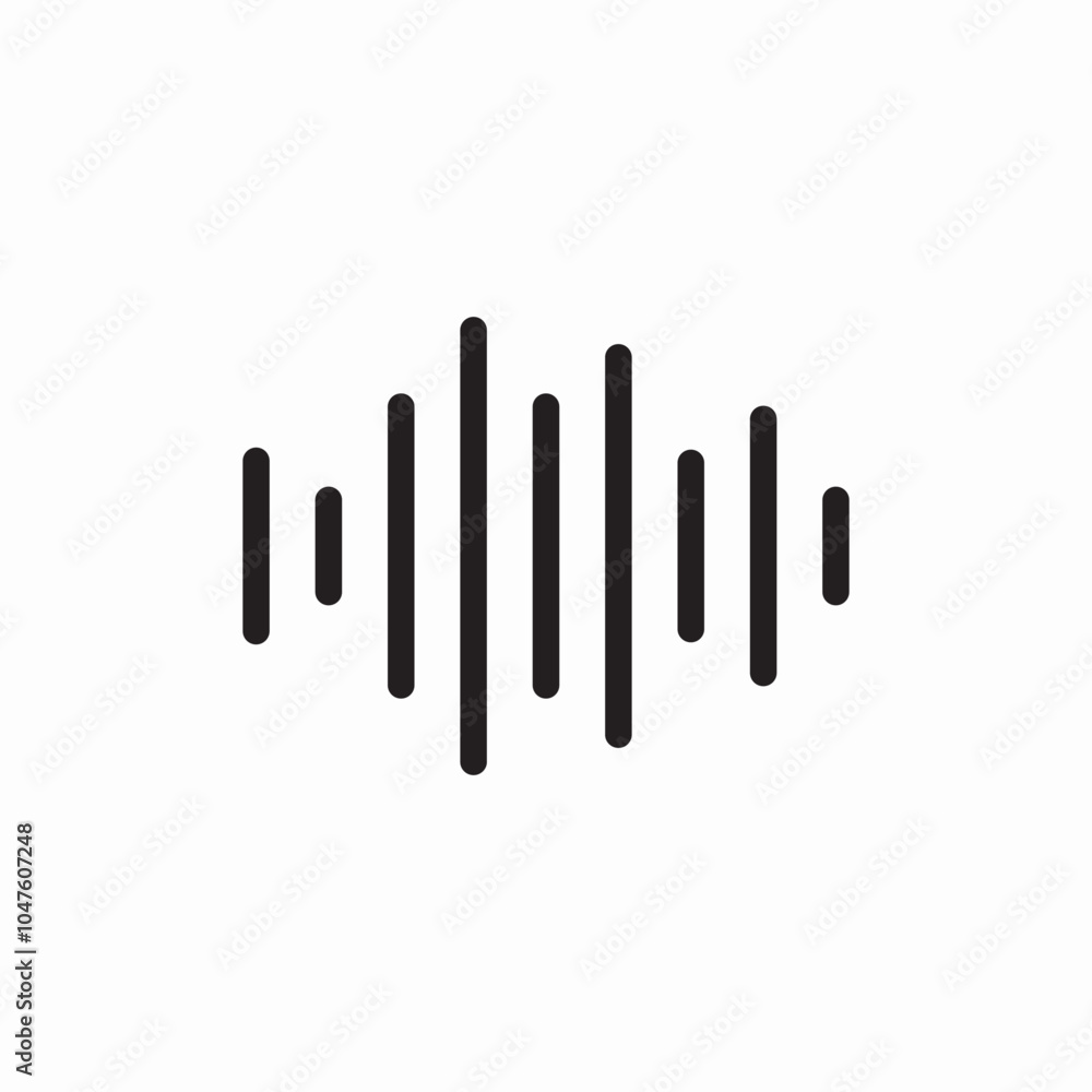 sound wave icon sign vector sound wave icon sign vector