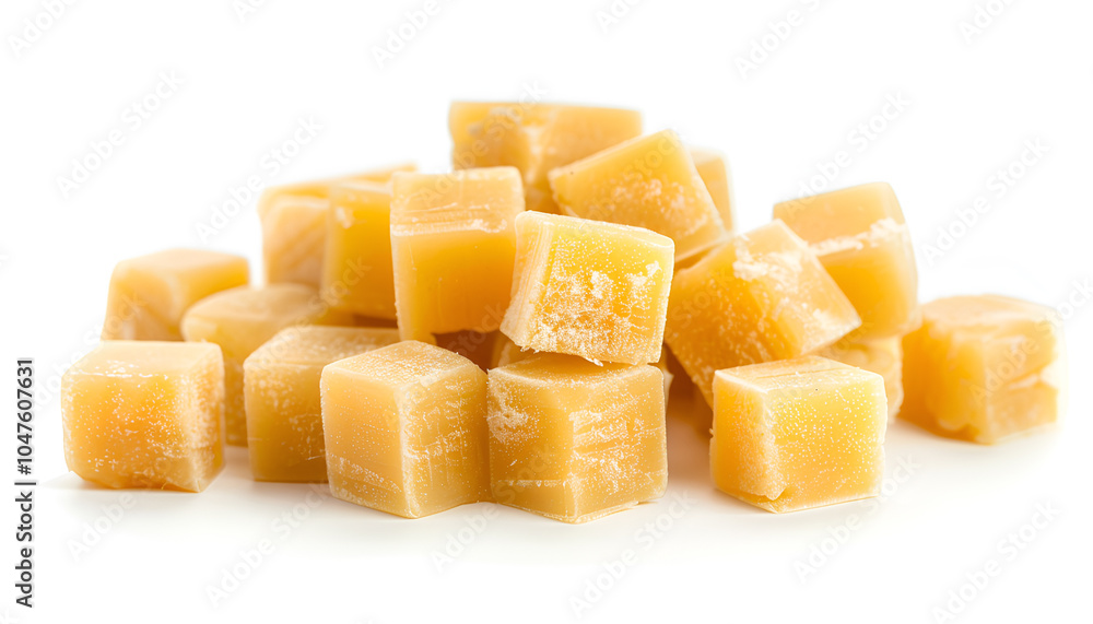 Bouillon cubes on white background. Broth concentrate Bouillon cubes on white background. Broth concentrate