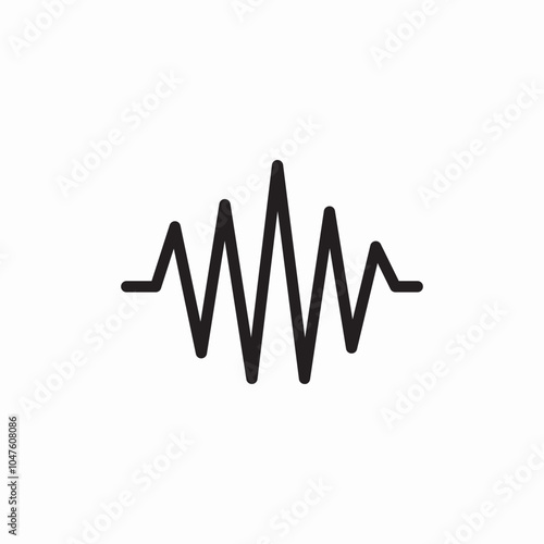 voice wave icon sign vector