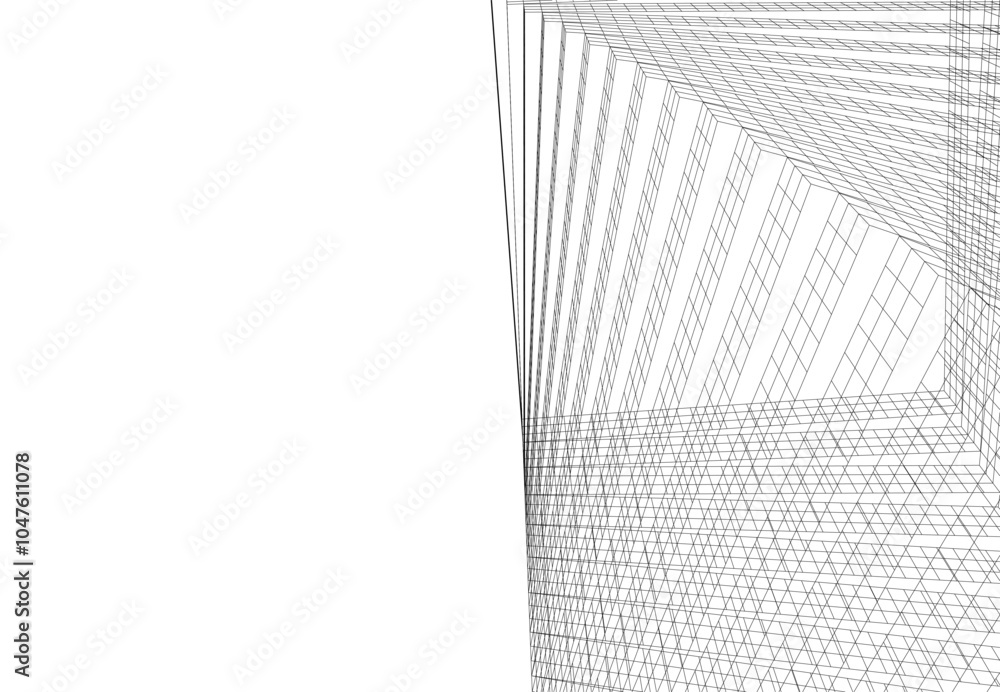 abstract architecture vector drawing abstract architecture vector drawing