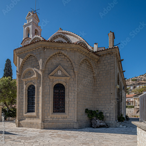 Kalavasos, a small charming traditional village, located in a valley and  mountains on both sides, located 6 km north of Zygi village, Larnaka District, Cyprus  photo