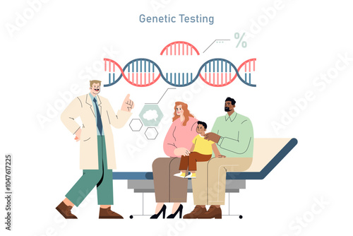 Patient Centric Care. Flat Vector Illustration