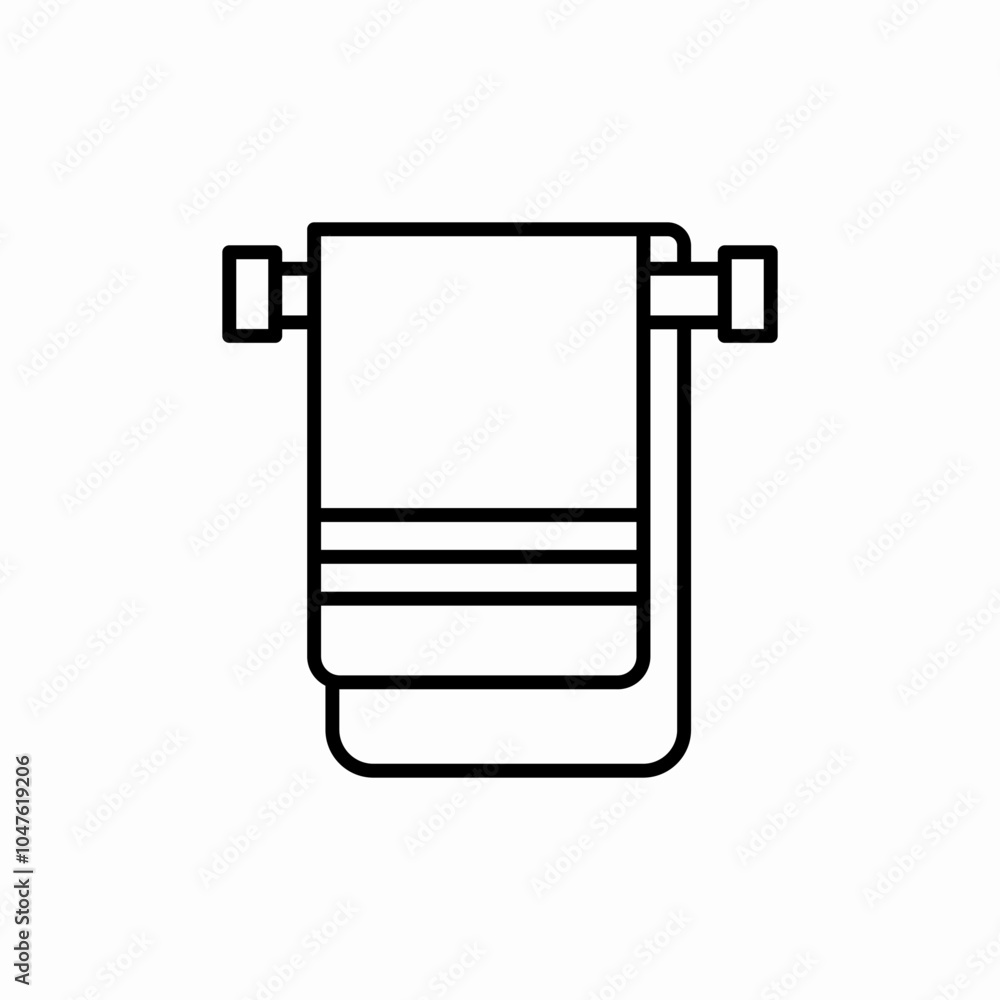 bathroom towel icon sign vector bathroom towel icon sign vector