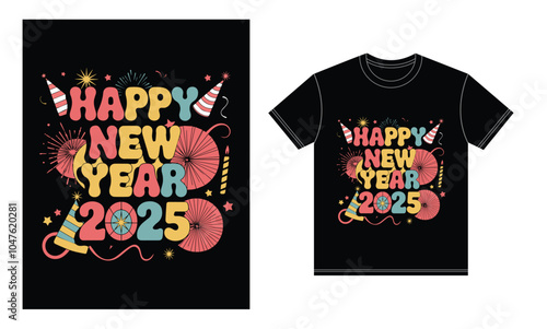 a t-shirt with a happy new year