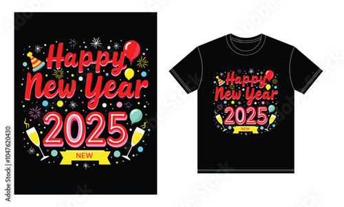 a t-shirt with a happy new year