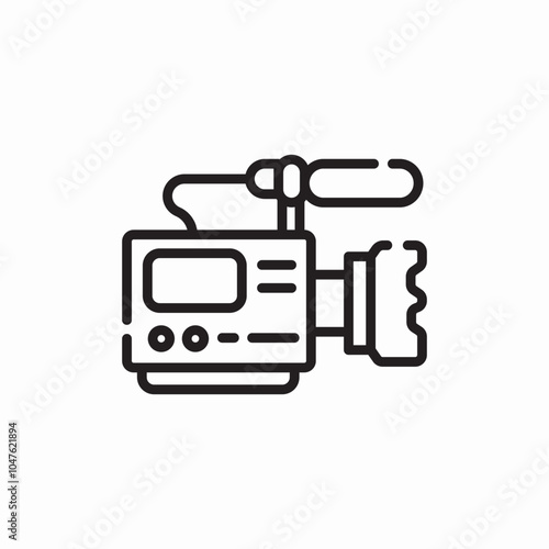movie camera icon sign vector