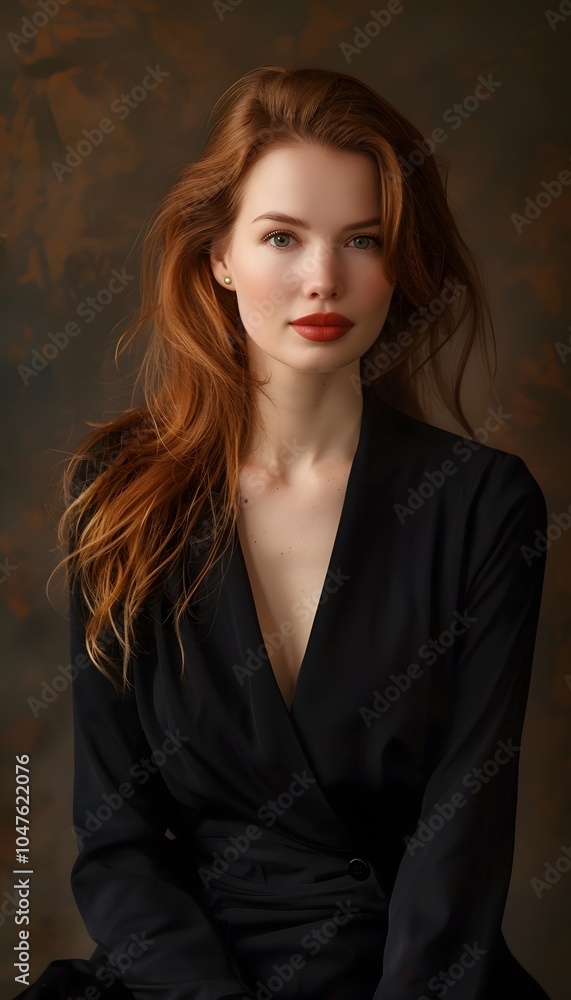 Fototapeta premium Elegant German Bracke Portrait in Professional Studio