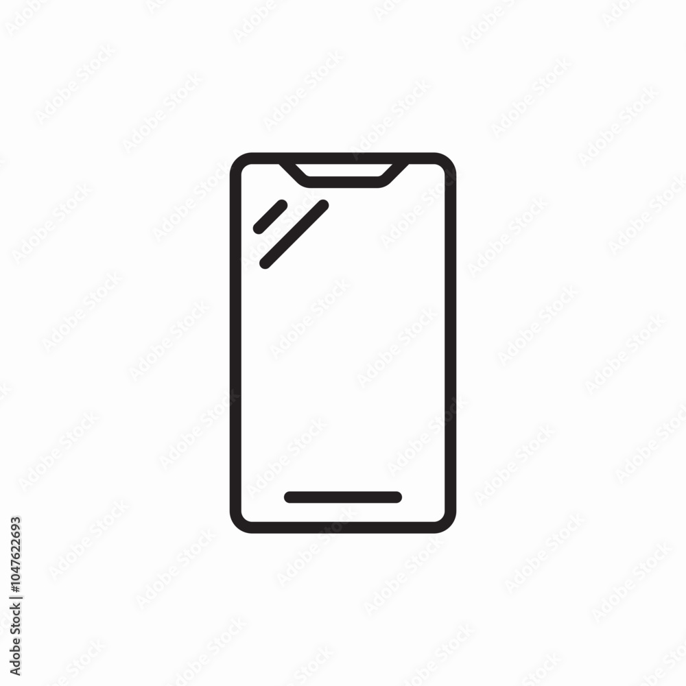 phone screen protector protection icon sign vector phone screen protector protection icon sign vector