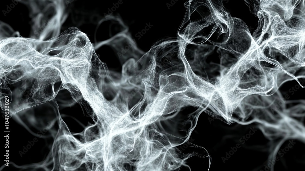 White smoke on black background White smoke on black background