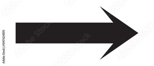 Arrow icon. long line arrow vector. flat style Arrow symbol. simple Arrow icon on a white background.