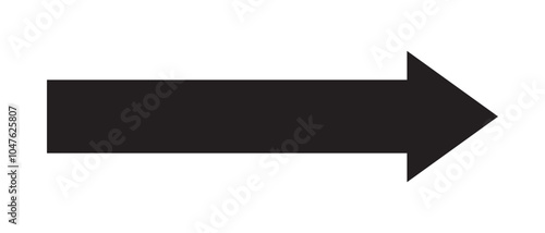 Arrow icon. long line arrow vector. flat style Arrow symbol. simple Arrow icon on a white background.
