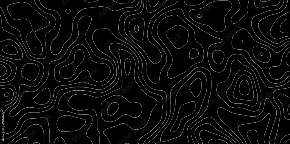 Fototapeta premium Topographic map in contour line light topographic topo contour map and ocean topographic line map. Natural printing illustrations of maps. Geographic mountain relief. Contour maps.