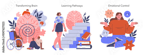 Cognitive Bias. Flat Vector Illustration