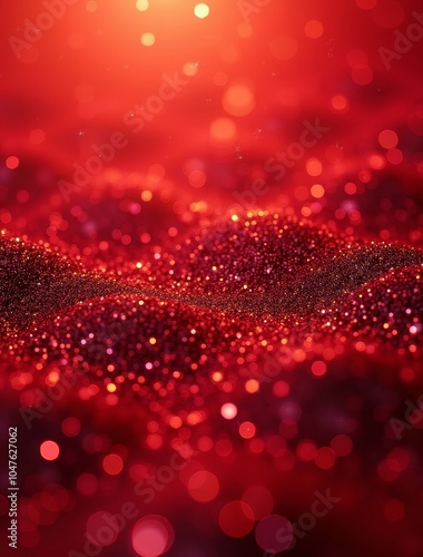 red shimmering glitter