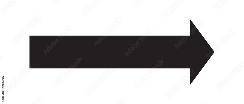 Arrow icon. long line arrow vector. flat style Arrow symbol. simple Arrow icon on a white background. Arrow icon. long line arrow vector. flat style Arrow symbol. simple Arrow icon on a white background.