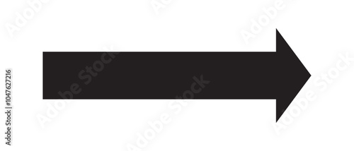 Arrow icon. long line arrow vector. flat style Arrow symbol. simple Arrow icon on a white background.