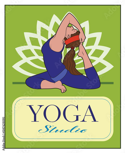 An advertisement for a yoga studio.