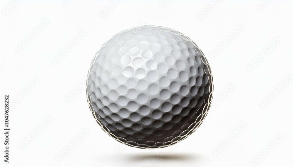 close up of a golf ball isolated on white background close up of a golf ball isolated on white background