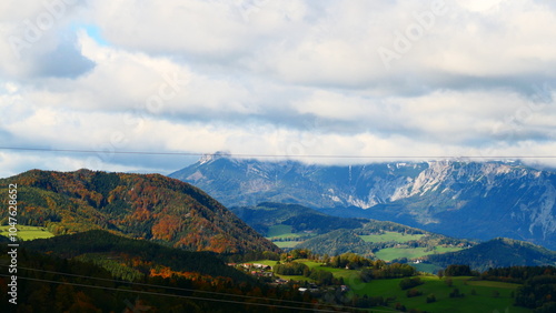 Blick auf die Rax, Wiener Alpen in Niederösterreich photo