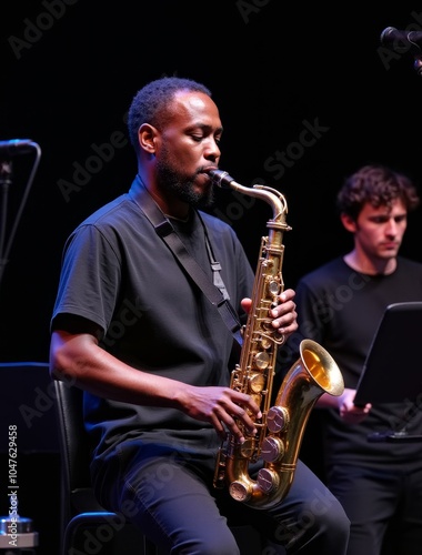 young man playing instrument international jazz day