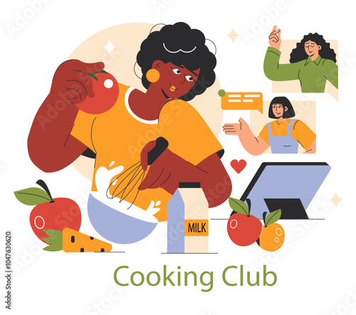 Clubs and Scietes. Flat Vector Illustration