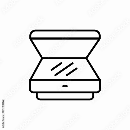 cosmetics powder glass icon sign vector