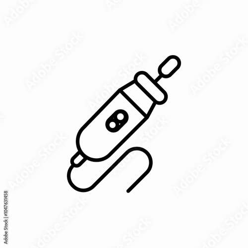 dentist drill icon sign vector