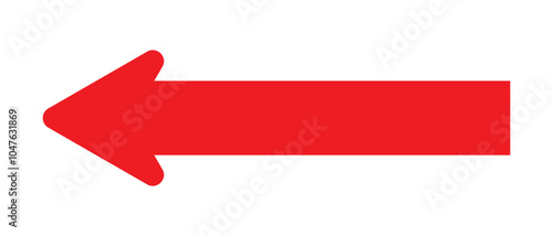 Arrow icon. long line arrow vector. flat style Arrow symbol. simple Arrow icon on a white background.