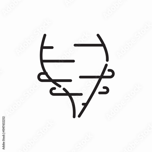 hurricane tornado icon sign vector