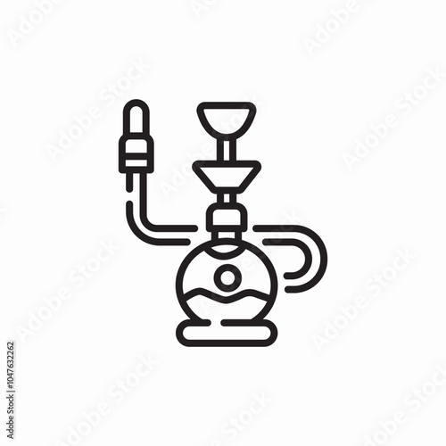 hookah shisha icon sign vector