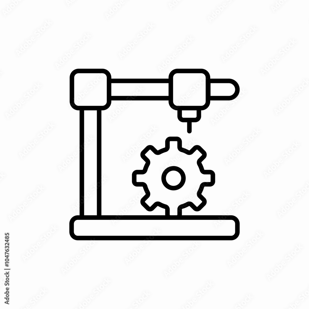 machine settings icon sign vector machine settings icon sign vector
