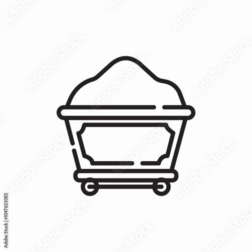 sand carriage icon sign vector