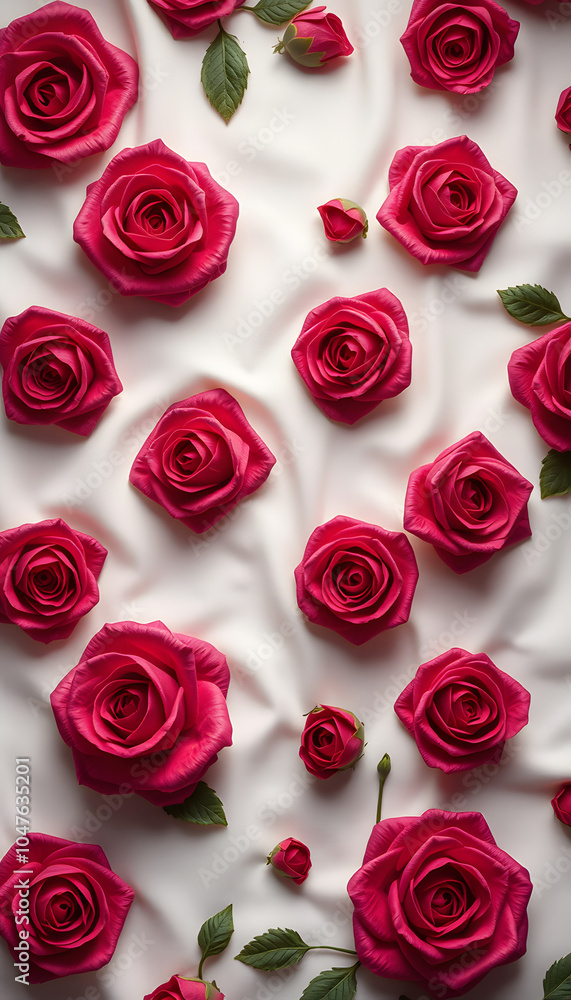 Rose pattern on fabric as background isolated with white highlights, png Rose pattern on fabric as background isolated with white highlights, png