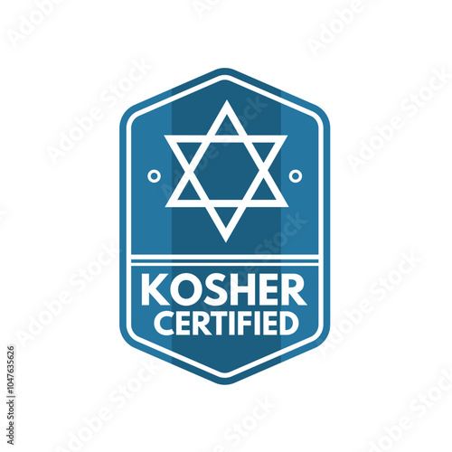 Kosher certificate, kosher certified food - marking, stamp, sign