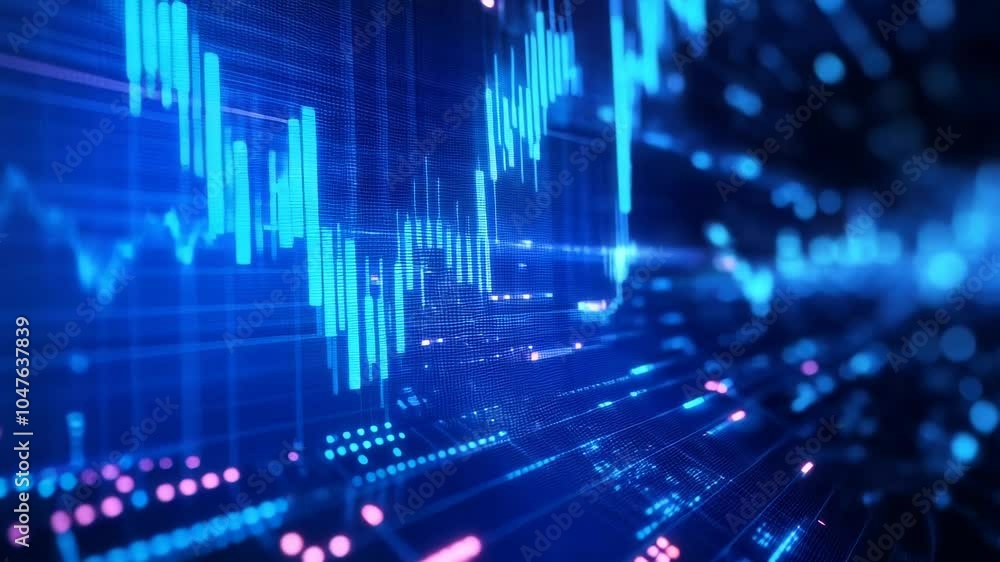 Monitors which reflect stock market data at the current moment and analyze market data. Trading concept. Monitors which reflect stock market data at the current moment and analyze market data. Trading concept.