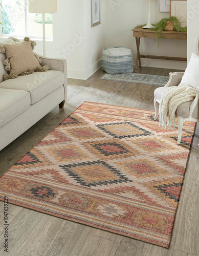 Hand Woven Kilim Jute Rugs Carpet