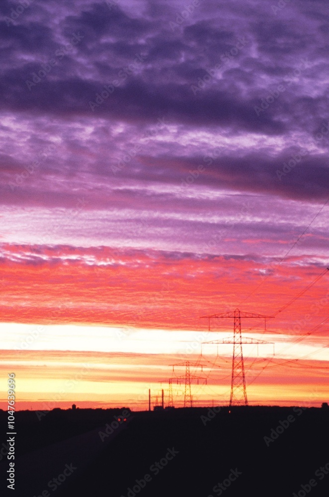 Beautiful romantic sunset background Beautiful romantic sunset background