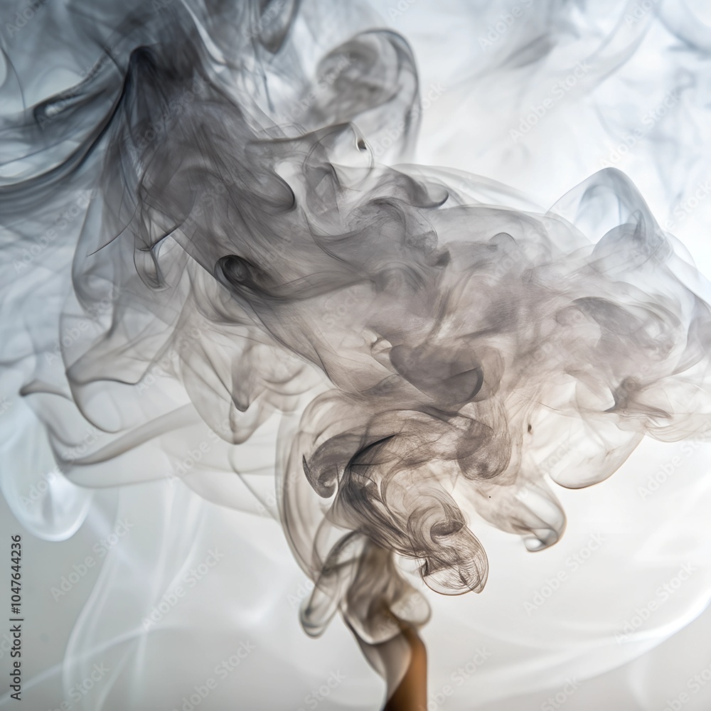 Fototapeta premium Background brown smoke trail