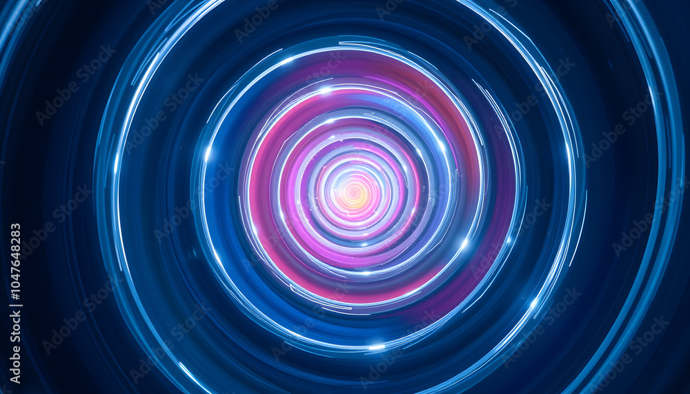 Fototapeta premium Spiral color isolated with white highlights, png