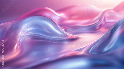 3D illustration of a transparent gradient glass background, soft gradients, futuristic design