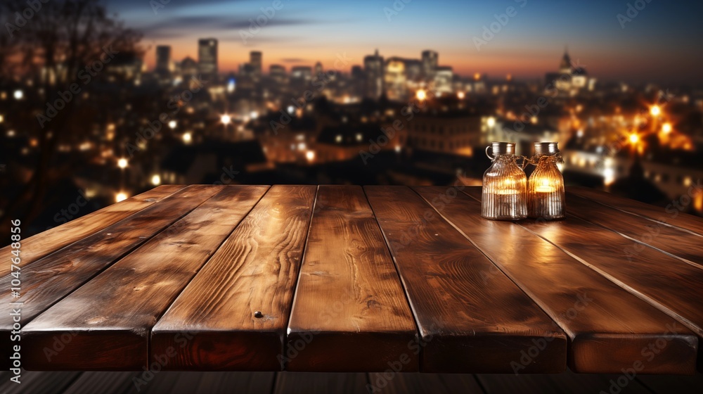 Warm wood table with a soft-focus bokeh light background, ideal for festive or lifestyle displays. Warm wood table with a soft-focus bokeh light background, ideal for festive or lifestyle displays.