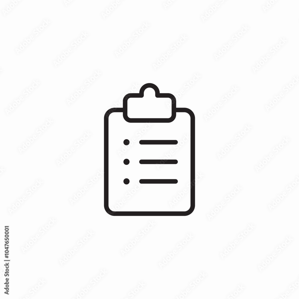 clipboard check list icon sign vector clipboard check list icon sign vector