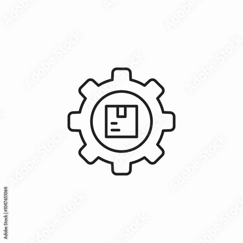 delivery settings icon sign vector