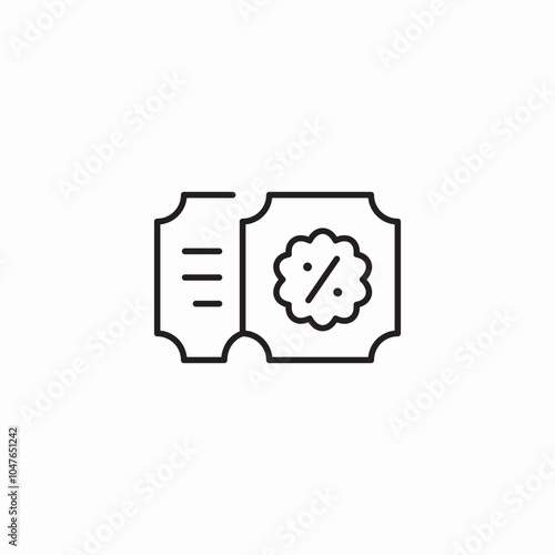 discount coupon icon sign vector