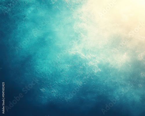 Pale Turquoise, blue, vintage grainy 35mm film wallpaper featuring faded colors, light leaks, and dust particles, creating a retro cinematic atmosphere with soft, blurred textures