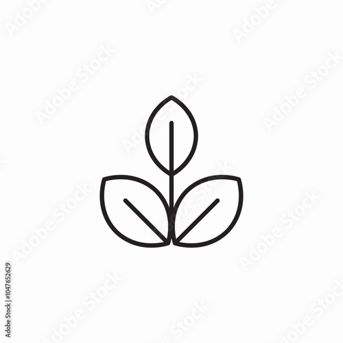 tea plant leaves icon sign vector